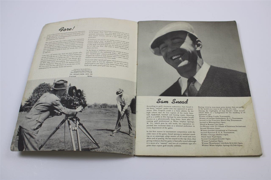 1938 'Sam Snead's Quick Way to Better Golf' Pictorial
