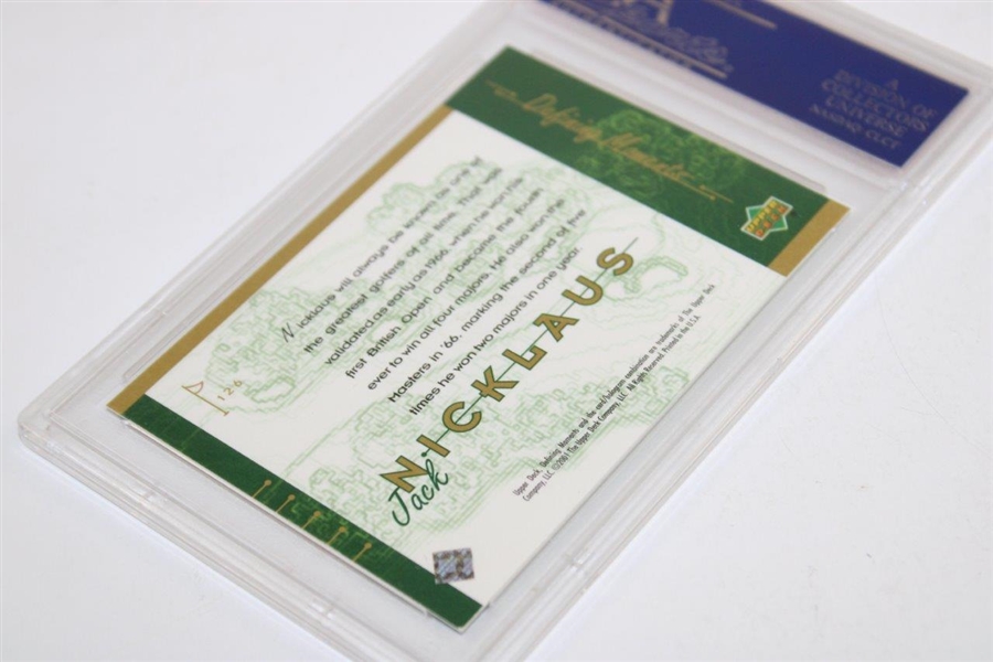 Jack Nicklaus 2001 Upper Deck Golf Card #126 PSA 9 MINT #15419130