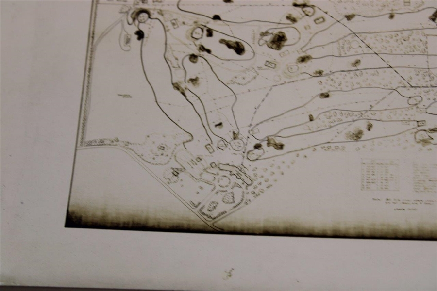 Early 1930's North Shore Golf Club of Glenview, Illinois Course Plan - Wendell Miller Collection