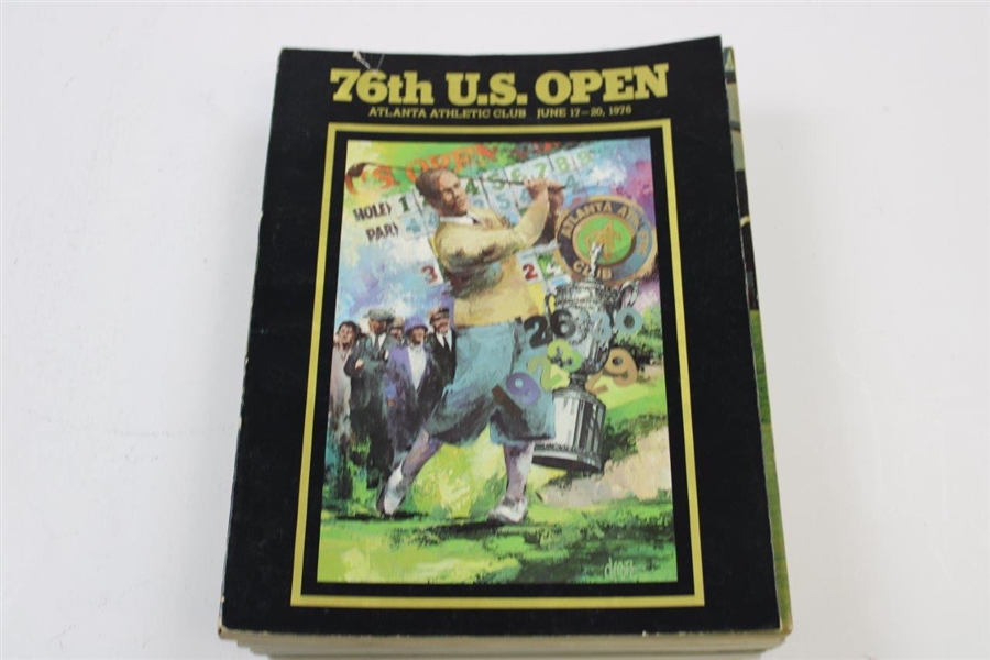 Seven (7) US Open Official Programs - 1976, 1993, 1999, 2000, 2001, 2003, & 2008