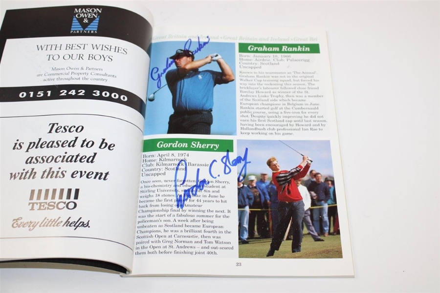 Tiger Woods & others Signed 1995 Walker Cup Official Program JSA FULL #XX58694