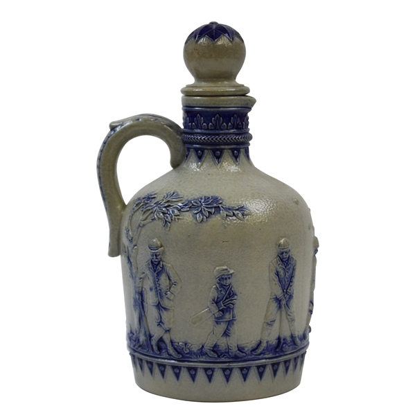 Early 1900's Gerz StoneWare Pitcher with Original Stopper