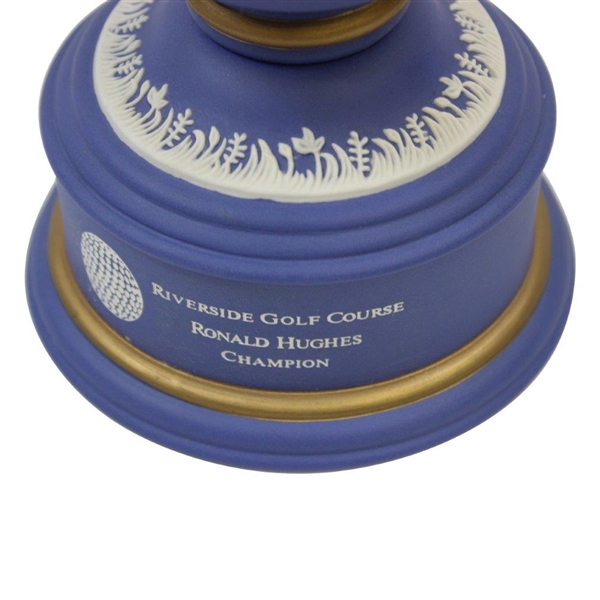 Riverside Golf Course Blue Trophy with Lid