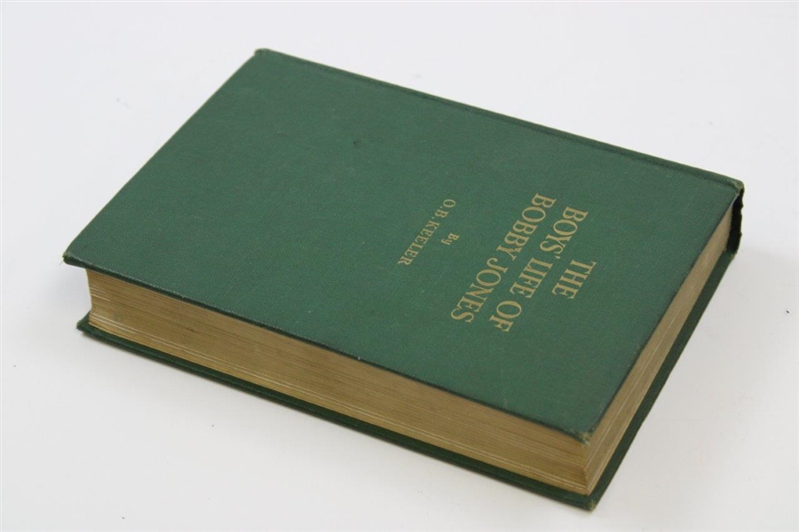 1931 'The Boys Life of Bobby Jones' 1st Edition Book by O.B. Keeler