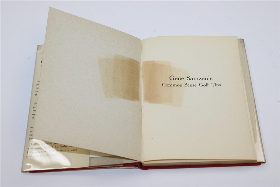 1924 'Gene Sarazen's Common Sense Golf Tips' Book