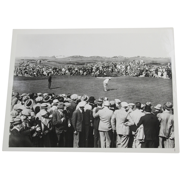 Bobby Jones Putting In Final Rd of 1927 Open at St. Andrews Acme Press Photo