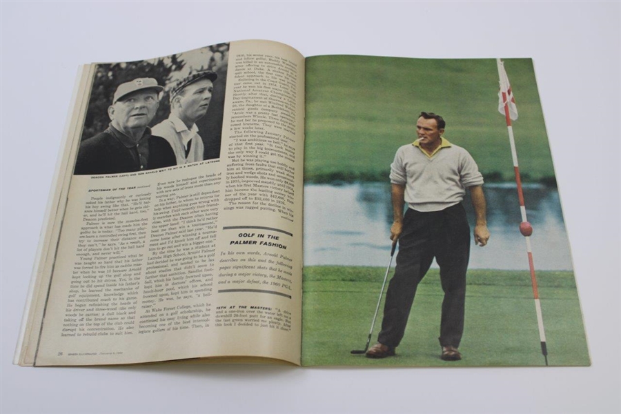 Arnold Palmer Signed 1961 Sports Illustrated Sportsman of the Year Magazine JSA ALOA