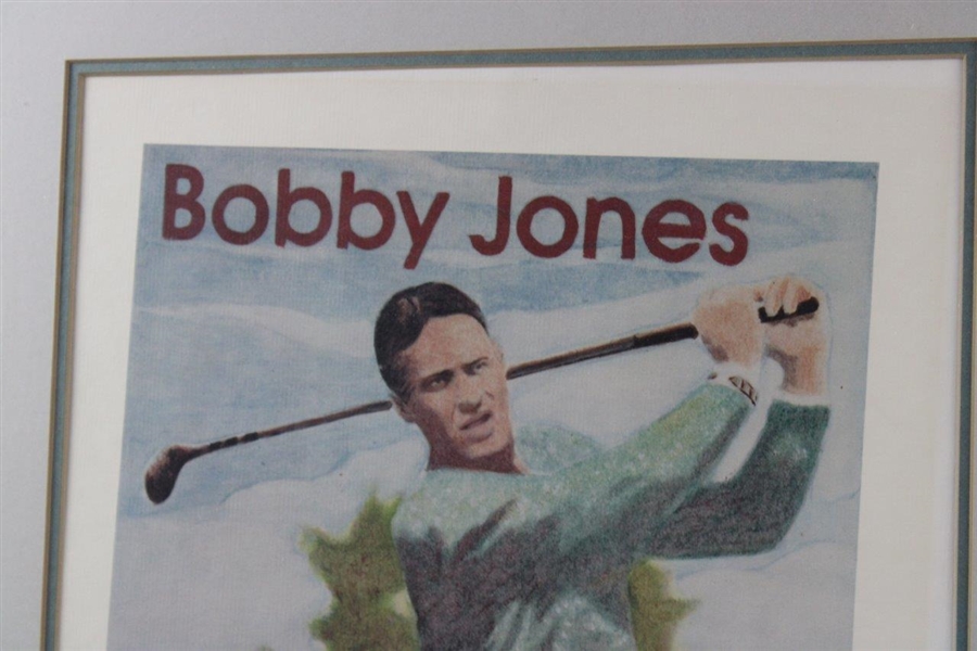 Bobby Jones First Day Of Issue Illustration - Framed