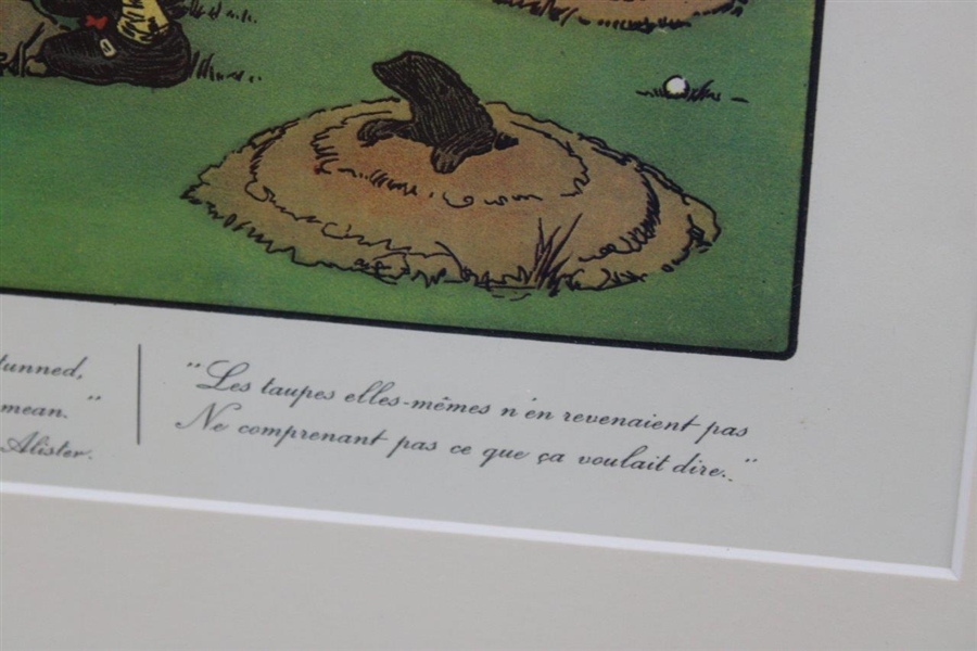 Rule XVIII: The Player May Remove Mole-Hills by Brushing…' Crombie Print - Framed