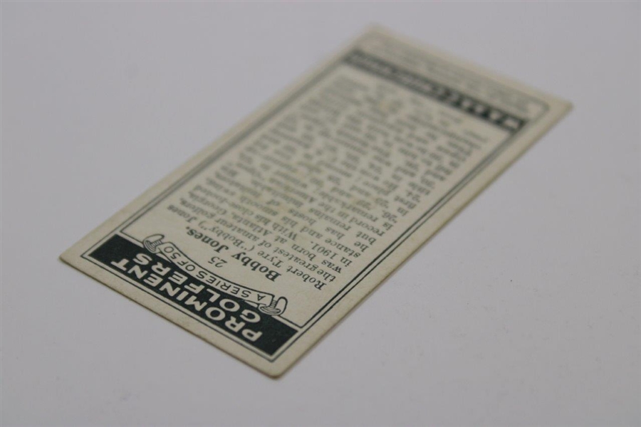 Bobby Jones 1931 WA & AC Churchmans Prominent Golfers Tobacco Card #25