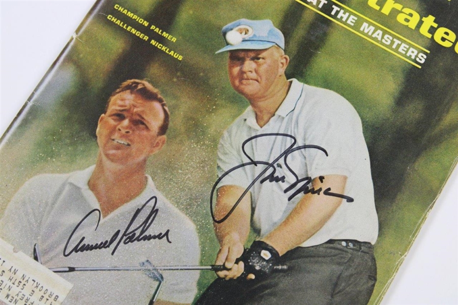 Jack Nicklaus & Arnold Palmer Signed 1965 Sports Illustrated Masters Magazine