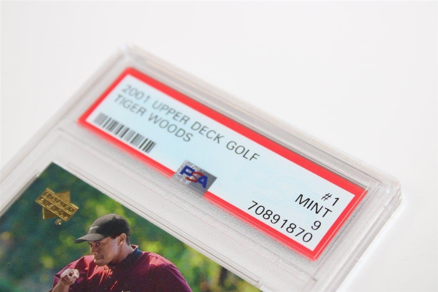 Tiger Woods 2001 Upper Deck Rookie Card PSA Mint 9 #70891870