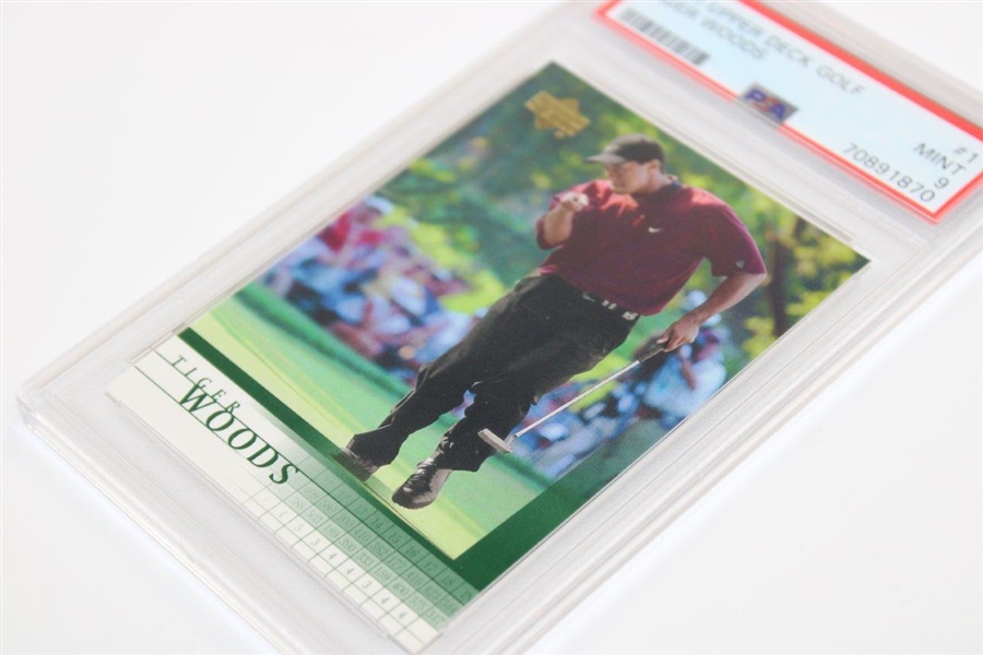 Tiger Woods 2001 Upper Deck Rookie Card PSA Mint 9 #70891870