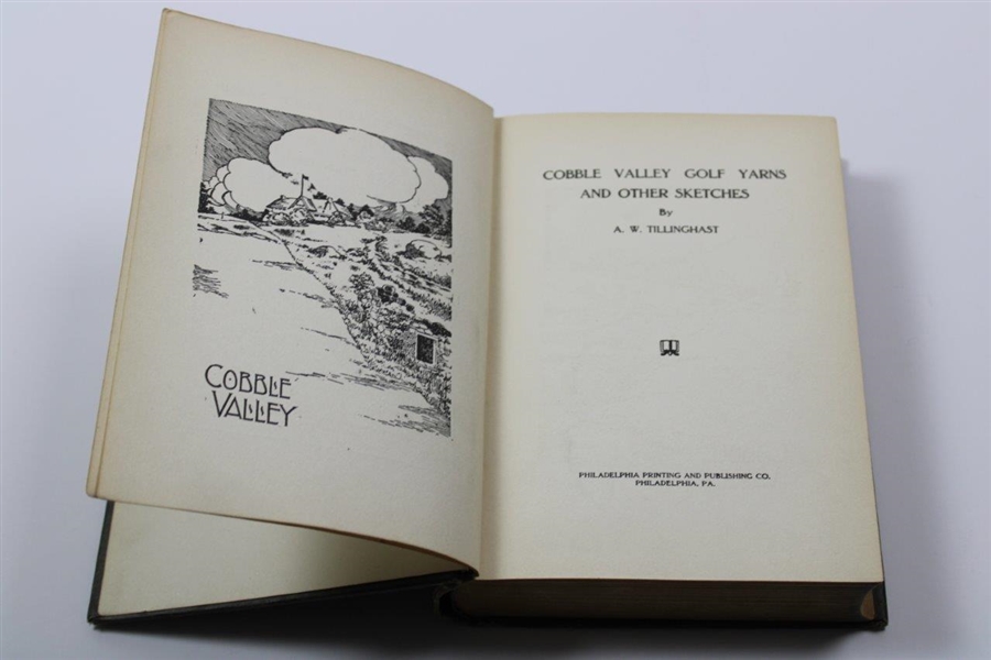 A.W. Tillinghast Signed 1915 'Cobble Valley Golf Yarns' First Edition Book JSA ALOA