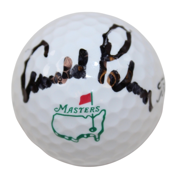 Arnold Palmer Signed Masters Logo Golf Ball 