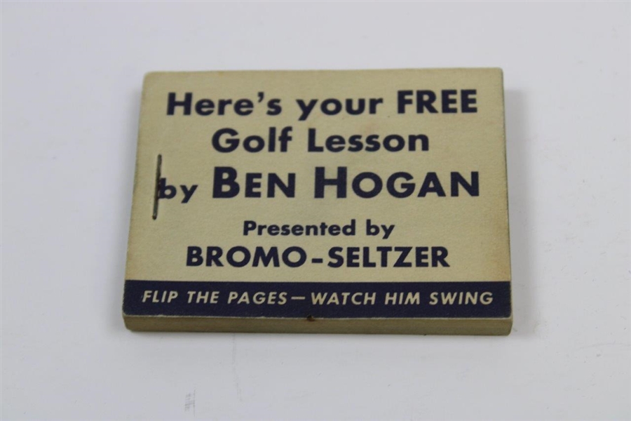 Vintage Ben Hogan Magic Eye Free Golf Lesson Flip Book by Bromo-Selzter