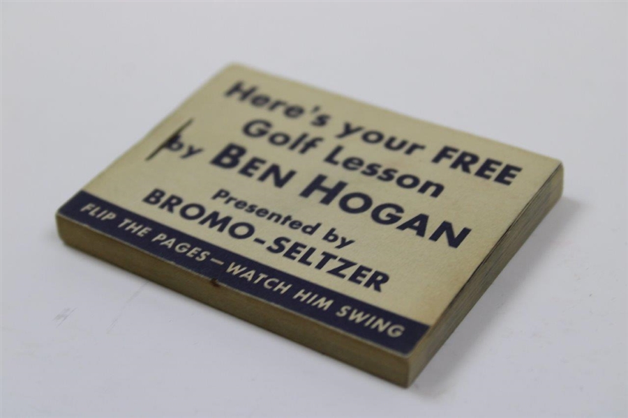 Vintage Ben Hogan Magic Eye Free Golf Lesson Flip Book by Bromo-Selzter