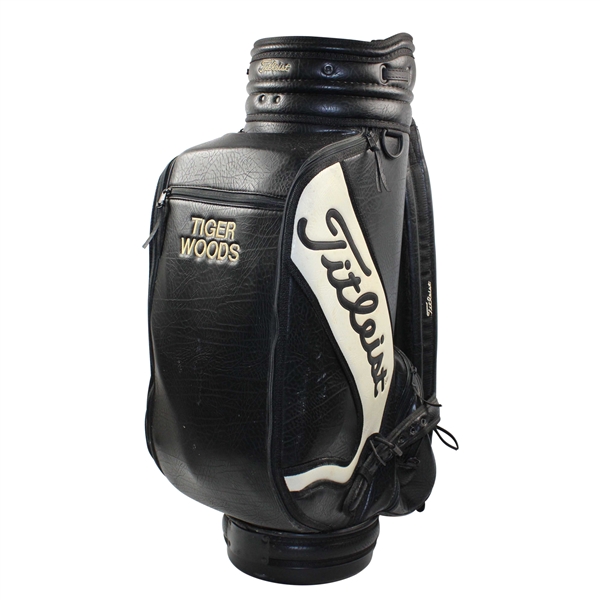  Tiger Woods Personal Match Used 1997-Era Titleist Black with White Full Size Golf Bag