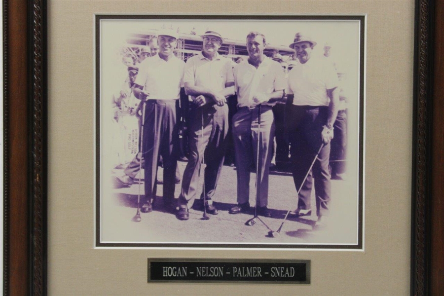 Hogan, Nelson, Palmer & Snead B&W Presentation Photo - Framed 