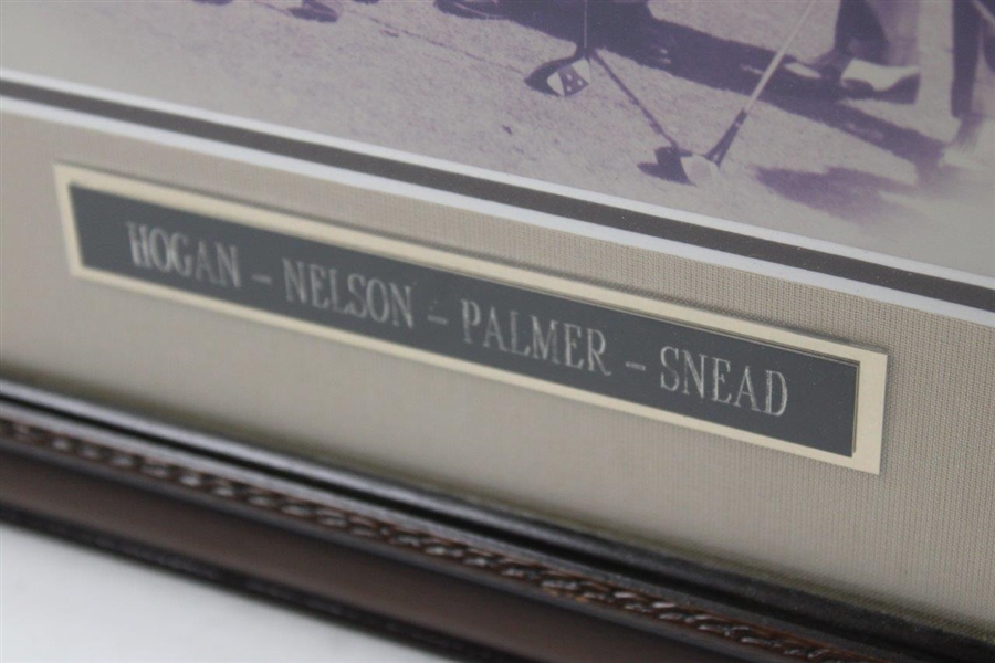 Hogan, Nelson, Palmer & Snead B&W Presentation Photo - Framed 