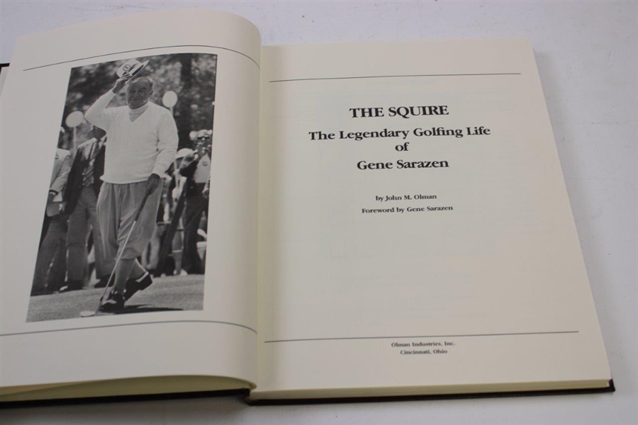 Gene Sarazen Signed Ltd Ed 1987 'The Squire The Legendary...Gene Sarazen' by Olman JSA ALOA