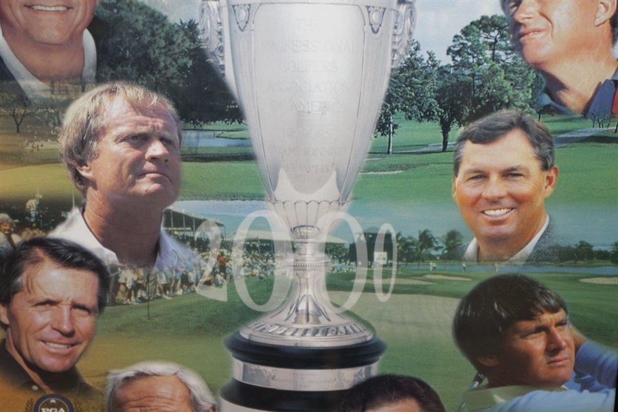 2000 PGA Grand Slam of Golf Seniors Photo Collage Poster w/ Nicklaus, Palmer & Others