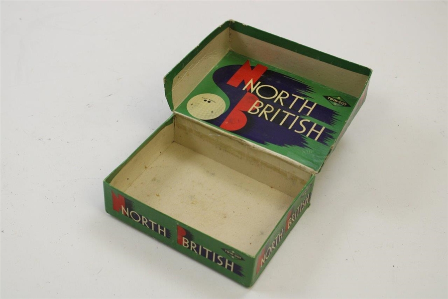 1920's North British Twin-Dot S Dozen Golf Ball Box