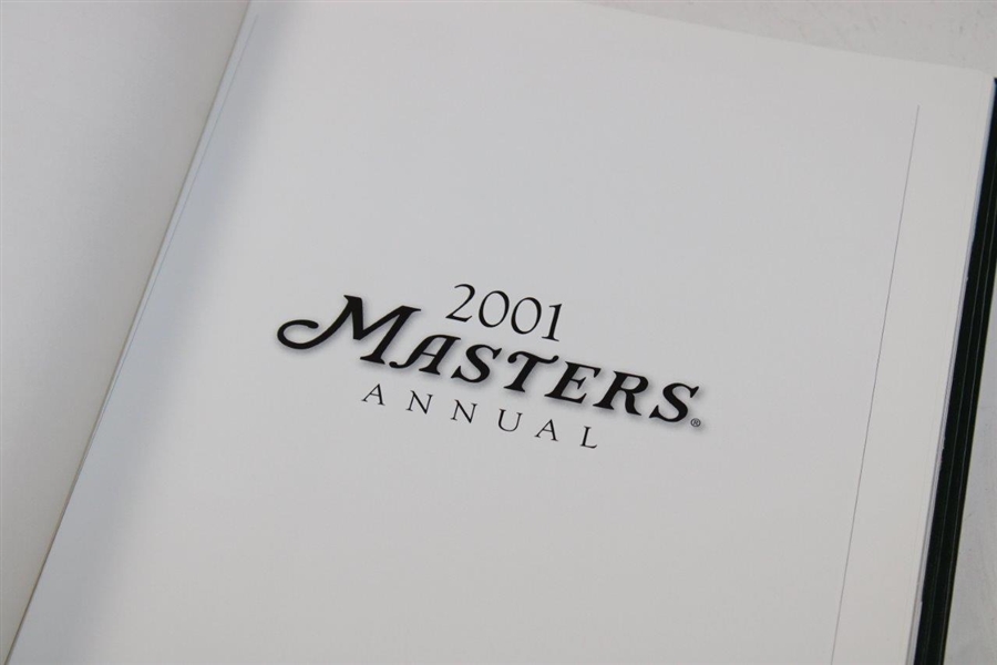 1997, 2001 & 2002 Masters Tournament Green Annuals Books - Tiger Wins