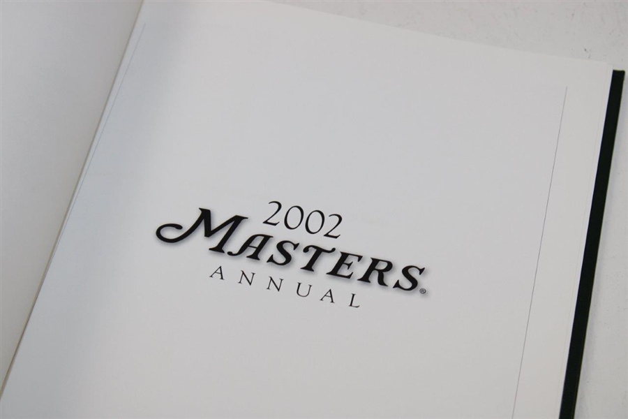 1997, 2001 & 2002 Masters Tournament Green Annuals Books - Tiger Wins