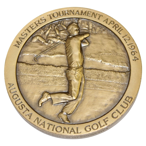 Arnold Palmer Limited Edition Commemorative 1964 Masters Medallion #216/250