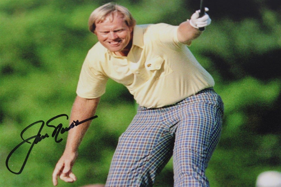 Jack Nicklaus Signed Masters 'Birdie on the 17th' Photo with Letter - JSA ALOA