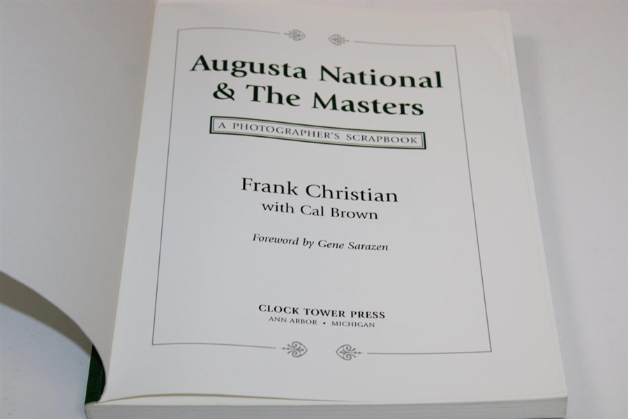 1996 'Augusta National & The Masters: A Photographer's Scrapbook' by Frank Christian