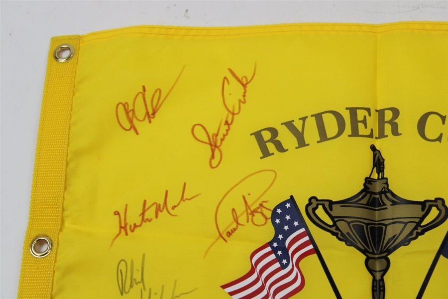 2008 Ryder Cup at Vallalla Flag Signed by United States Team JSA ALOA