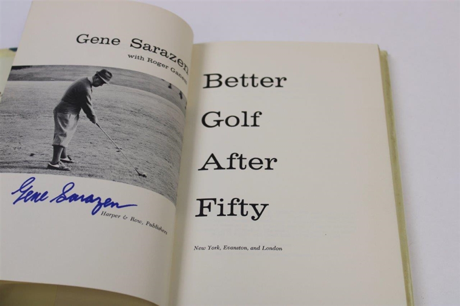 Gene Sarazen Signed 1967 'Better Golf After Fifty' 1st Edition Book JSA ALOA
