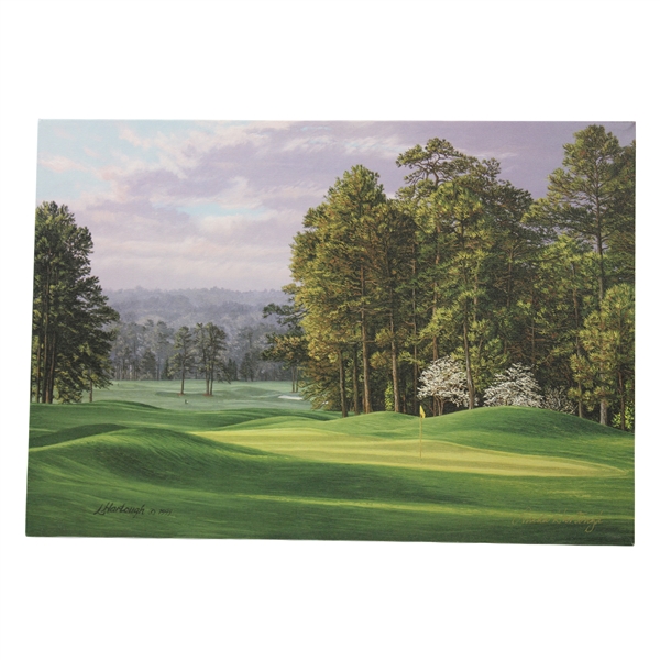 Vinny Giles' Augusta National Golf Club 8th Hole Limited Edition Signed Linda Hartough Canvas - 1999