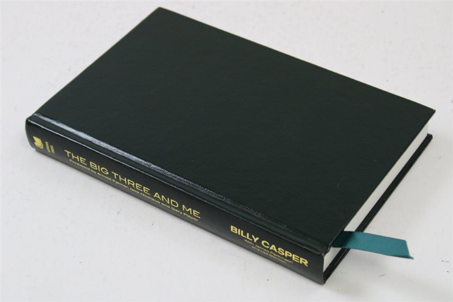 Billy Casper Signed Ltd Ed 2012 'The Big Three and Me' Book #840/1500 JSA ALOA