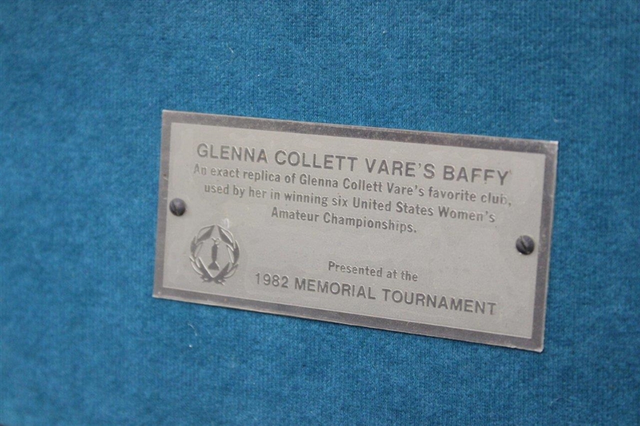 Glenna Collett Vare's Favorite Club - Ltd Ed Baffy Presented at the 1982 Memorial Tournament