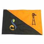 Undated Black & Orange Streamsong Embroidered Golf Flag