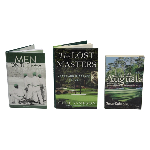 Three Books About The Masters - 'Men on the Bag', 'The Lost Masters' & 'Augusta'