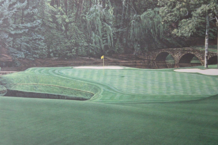 Augusta National Golf Club 11th Hole Ltd Ed Oversize Michael Lane Print 611/1000 - Framed