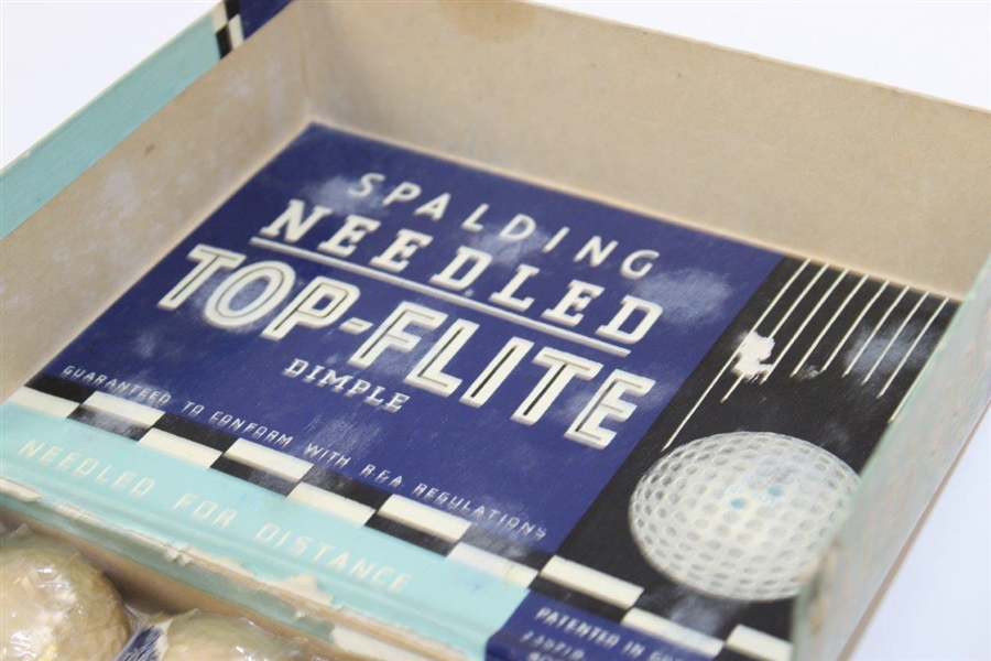 Classic Spalding Needled Top-Flite Dozen Wrapped Golf Ball in Original Box
