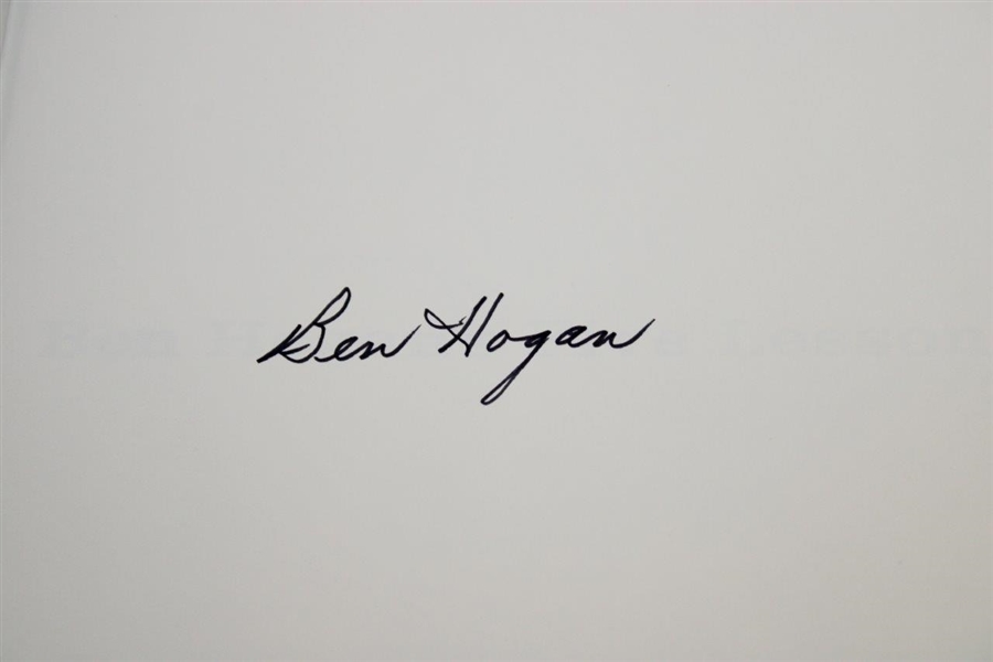 Ben Hogan Signed 1985 'Five Golf Lessons' Book JSA ALOA