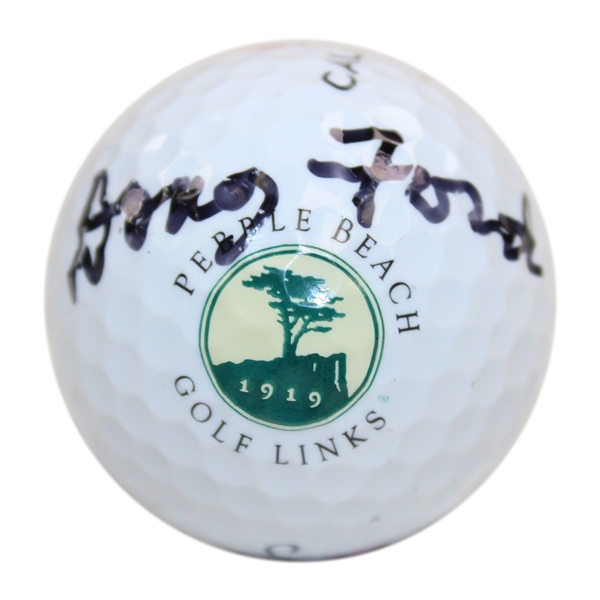 Doug Ford Signed Pebble Beach Golf Links Logo Golf Ball - Site of '62 Bing Crosby National Pro-Am Win JSA ALOA