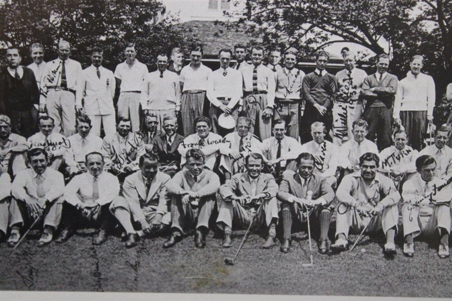 Augusta National Golf Club '1935 Masters Field' Display Photo - Framed