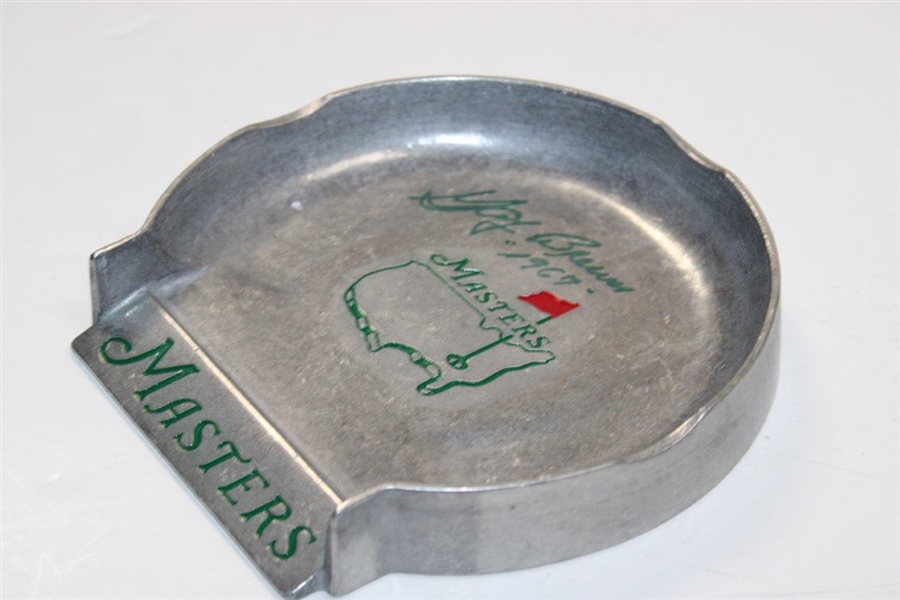 Gay Brewer Signed Masters Pewter Putting Cup with '1967' Notation JSA ALOA