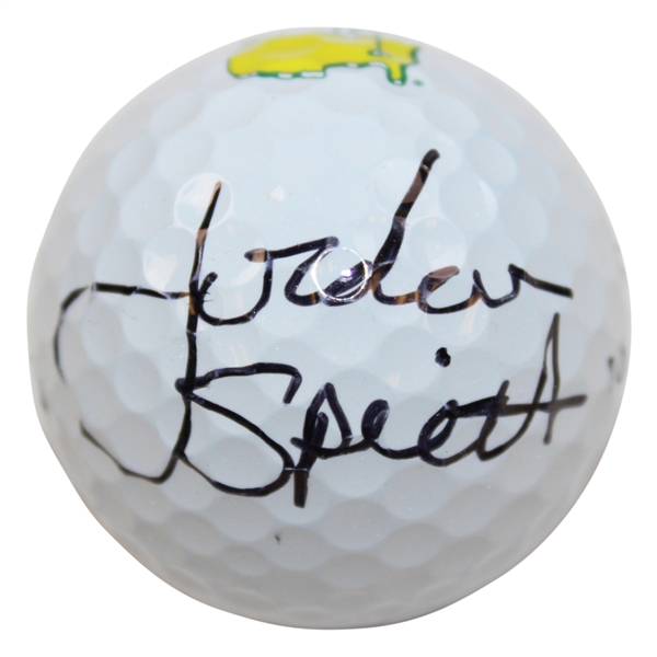 Jordan Spieth Signed Titleist Masters Logo Golf Ball JSA ALOA