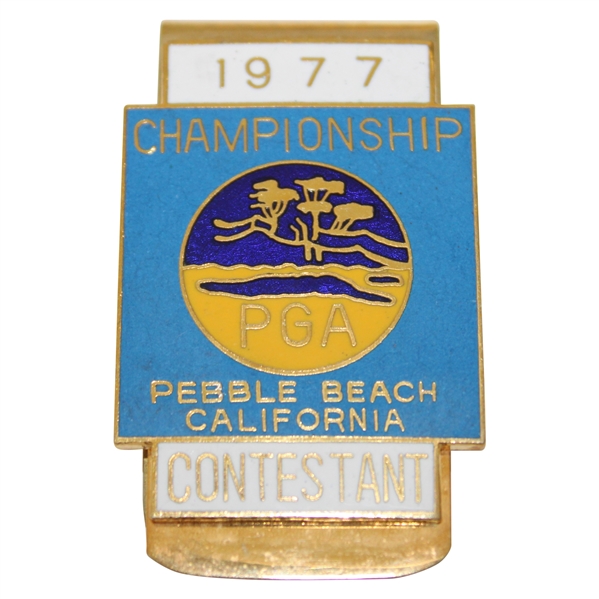 1977 PGA Championship at Pebble Beach Contestant Badge/Clip - Danny Edwards