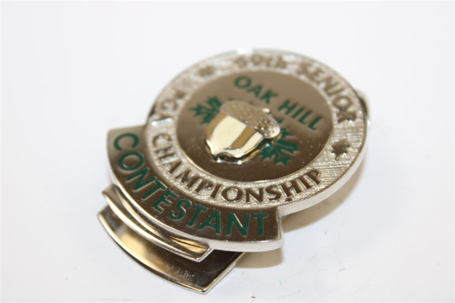 2008 Senior PGA Championship at Oak Hill CC Contestant Badge/Clip - Danny Edwards