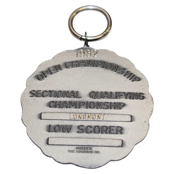 Danny Edwards' 1982 US Open Sectional Low Scorer USGA Sterling Medal - Longmont