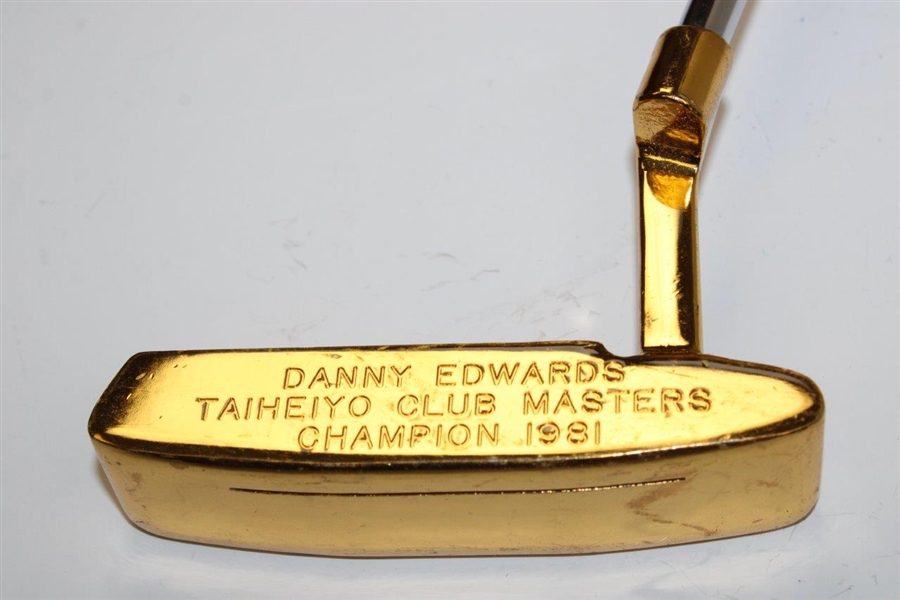 Champion Danny Edwards' Gold Plated PING Putter for 1981 Taiheyo Club Masters Win